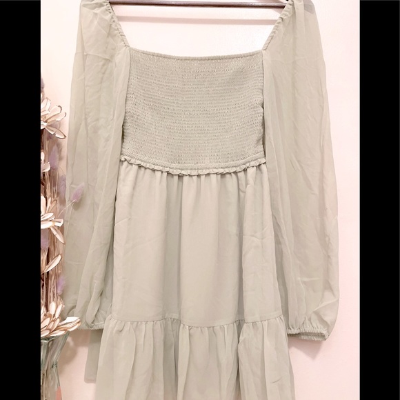 Wilfred Tempest Mini Dress   Pastel Sage Green - Picture 8 of 11